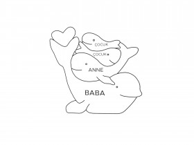 Yunus Ailesi Ahşap Puzzle