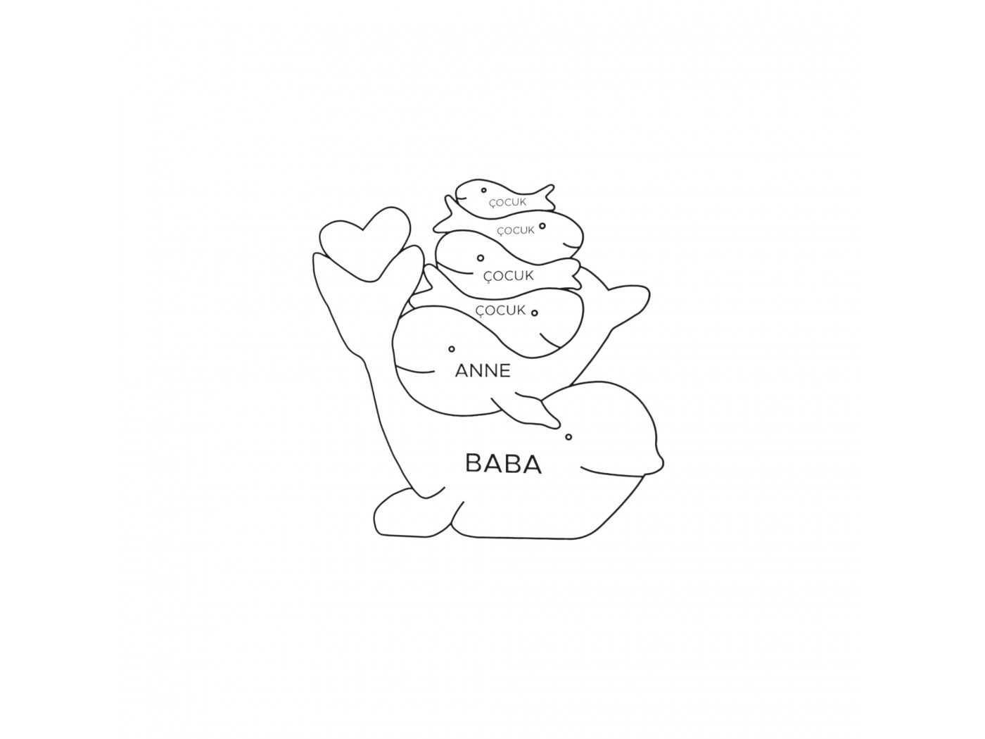 Yunus Ailesi Ahşap Puzzle Yunus Ailesi Ahşap Puzzle