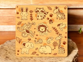Hayvan Ahşap Puzzle