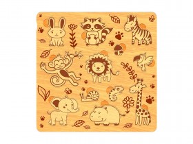 Hayvan Ahşap Puzzle