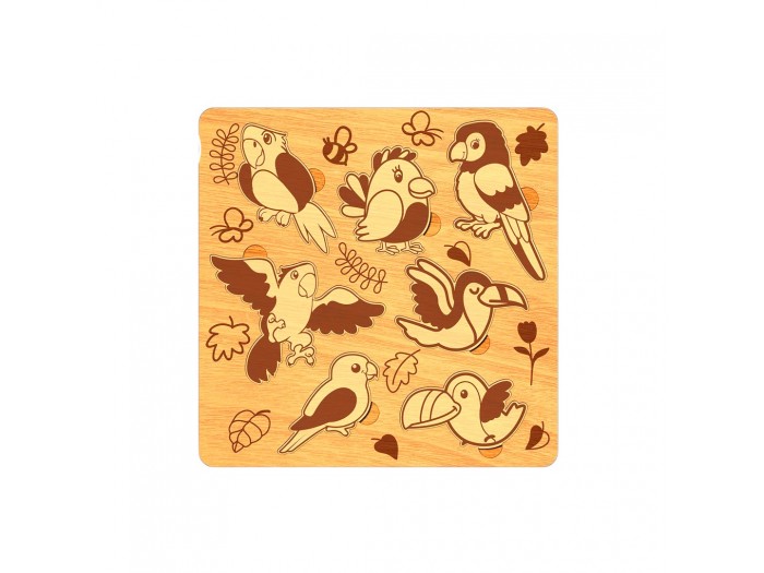 Kuşlar Ahşap Puzzle