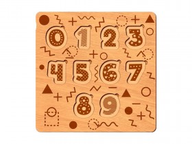 Rakam Ahşap Puzzle