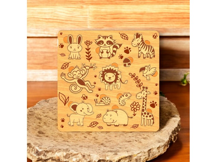 Hayvan Ahşap Puzzle