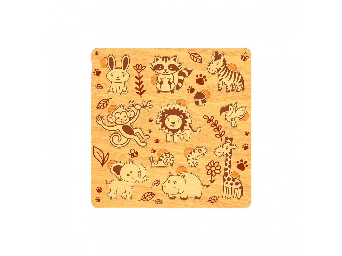 Hayvan Ahşap Puzzle