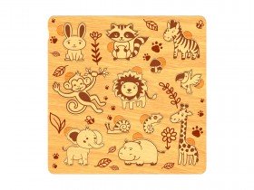 Hayvan Ahşap Puzzle