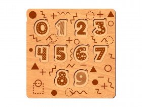 Rakam Ahşap Puzzle