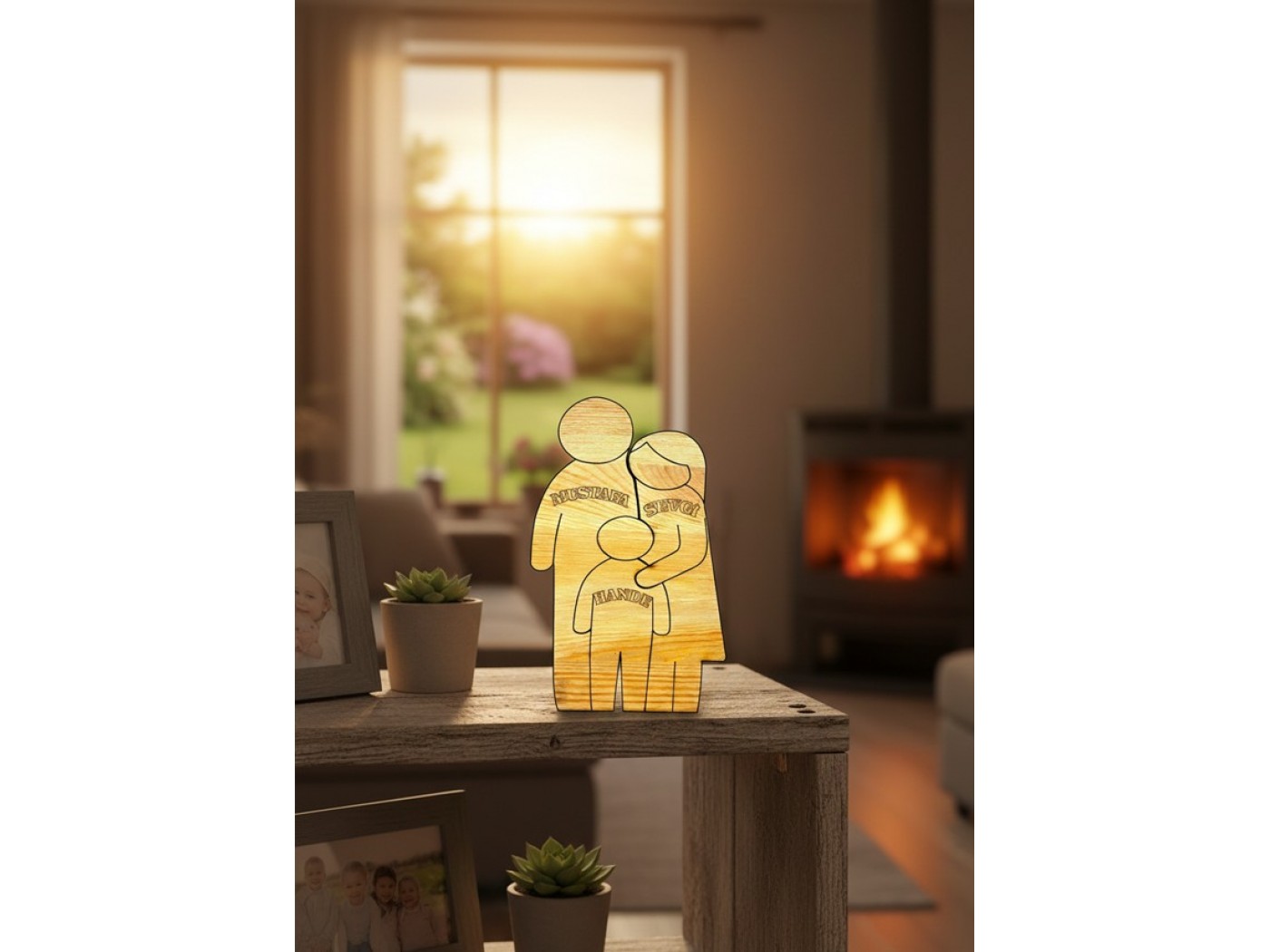 Biz Bir Aileyiz Ahşap Puzzle