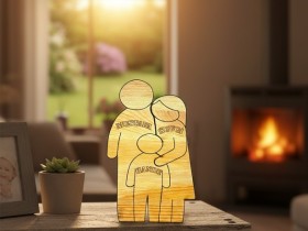 Biz Bir Aileyiz Ahşap Puzzle