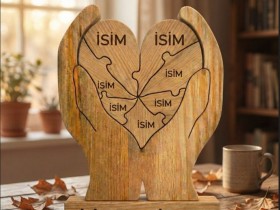 Kalpler Elimde Ahşap Puzzle