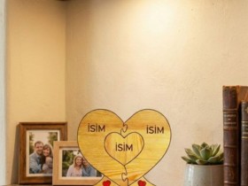 Kalp İçinde Kalp Ahşap Puzzle