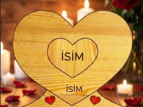 Kalp İçinde Kalp Ahşap Puzzle