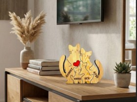 Kedi Ailesi Ahşap Puzzle Kedi Ailesi Ahşap Puzzle