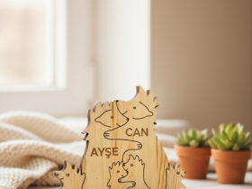 Kirpi Ailesi Ahşap Puzzle