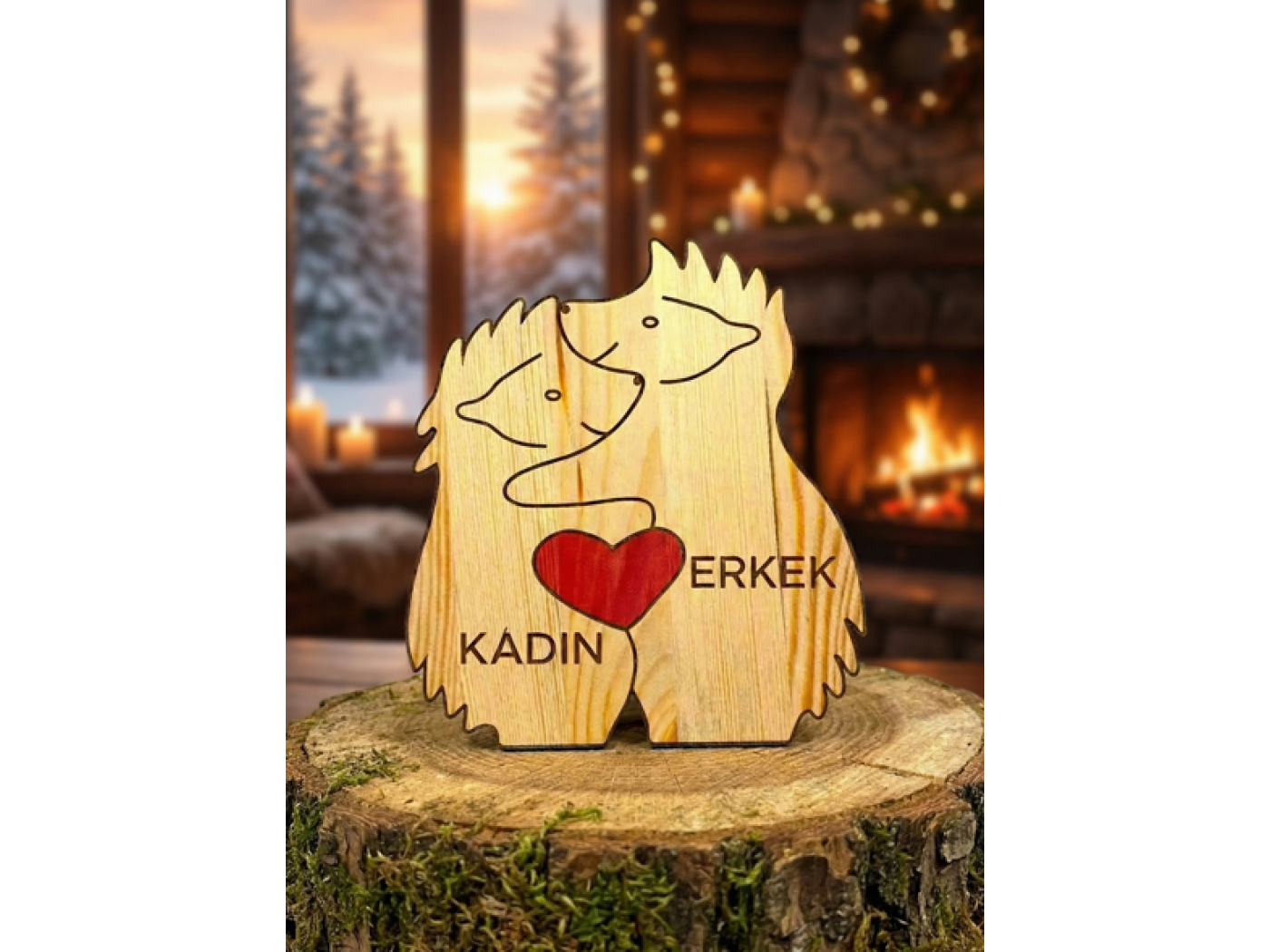 Kirpi Ailesi Ahşap Puzzle