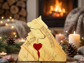 Kurt Ailesi Ahşap Puzzle
