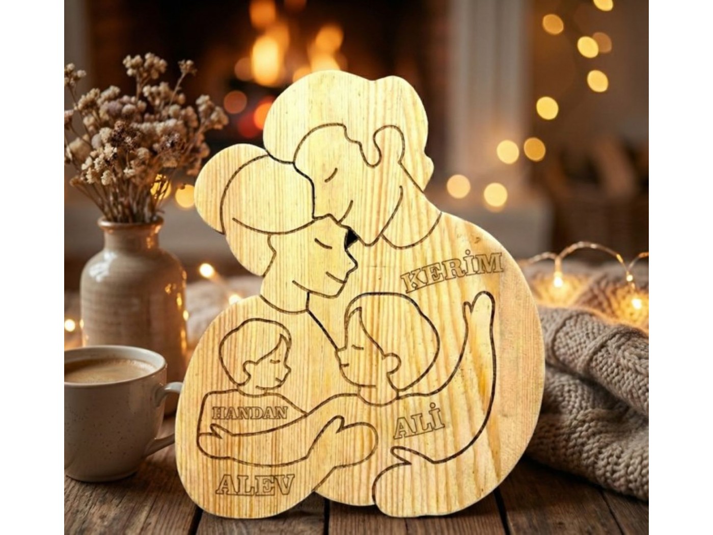 Ailemiz Ahşap Puzzle