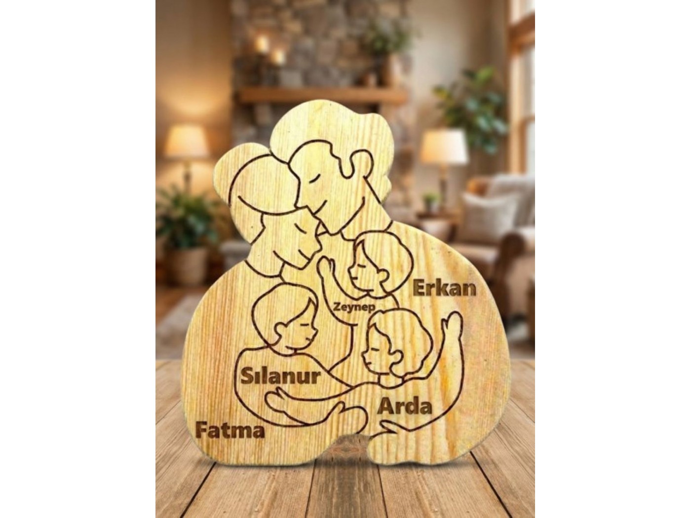 Ailemiz Ahşap Puzzle