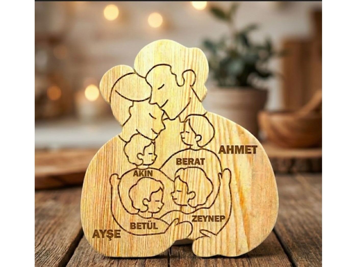 Ailemiz Ahşap Puzzle