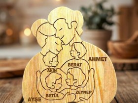 Ailemiz Ahşap Puzzle