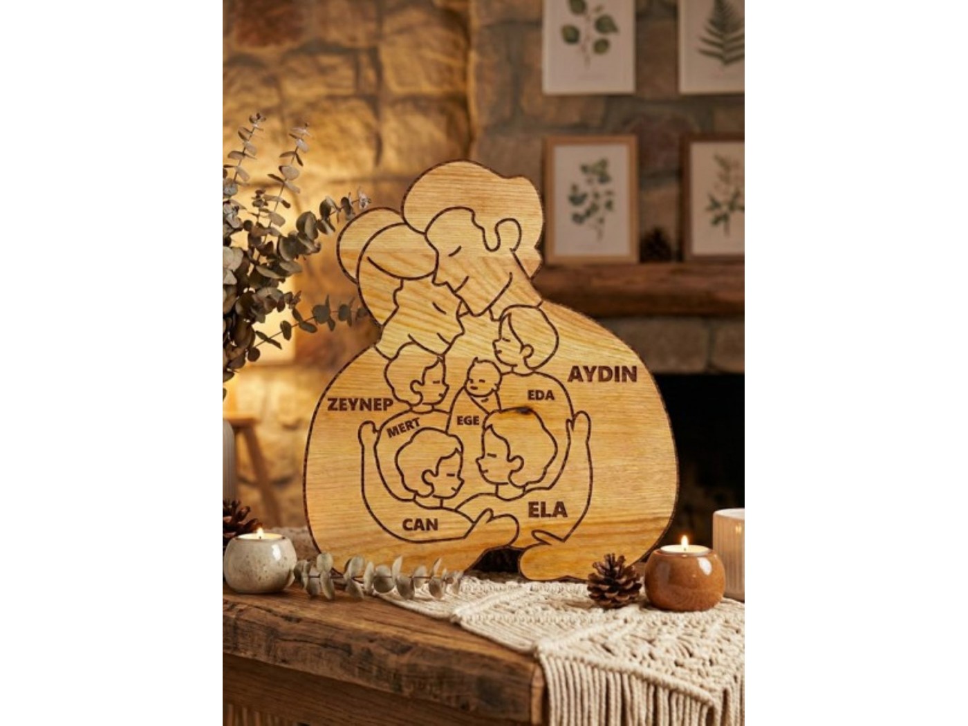 Ailemiz Ahşap Puzzle
