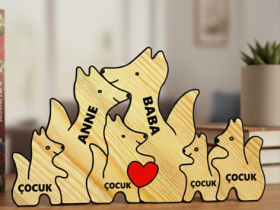 Tilki Ailesi Ahşap Puzzle
