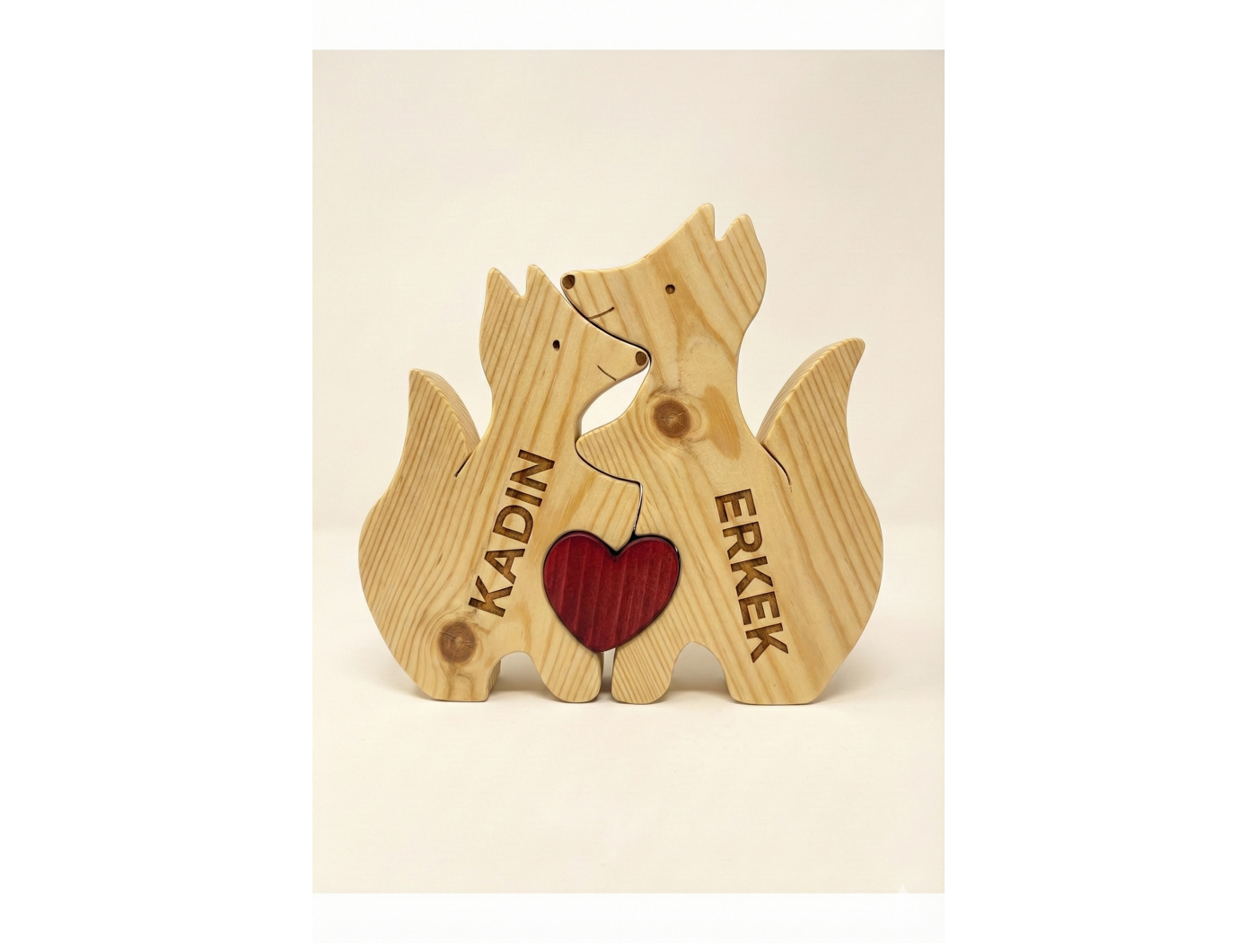 Tilki Ailesi Ahşap Puzzle