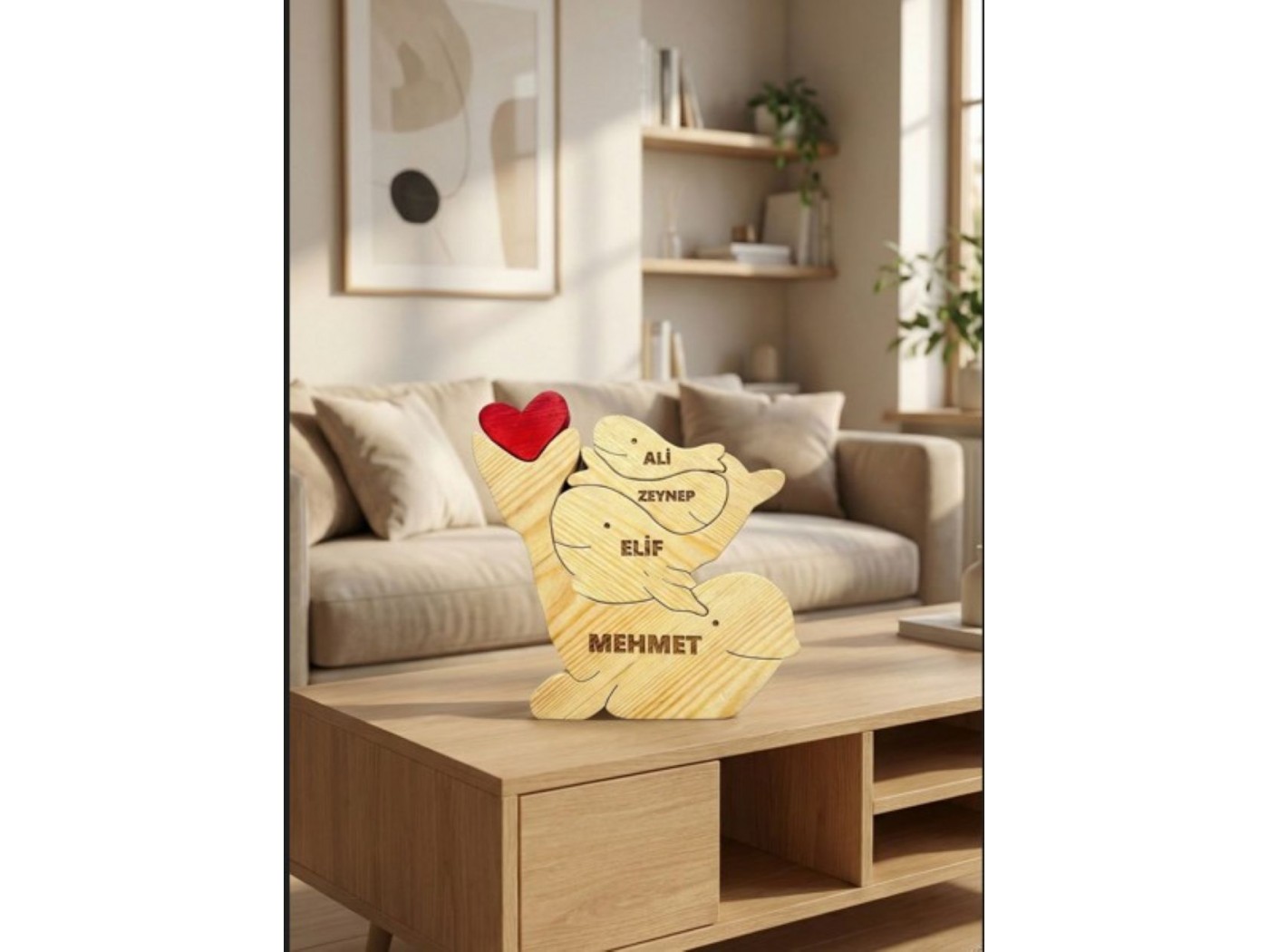 Yunus Ailesi Ahşap Puzzle