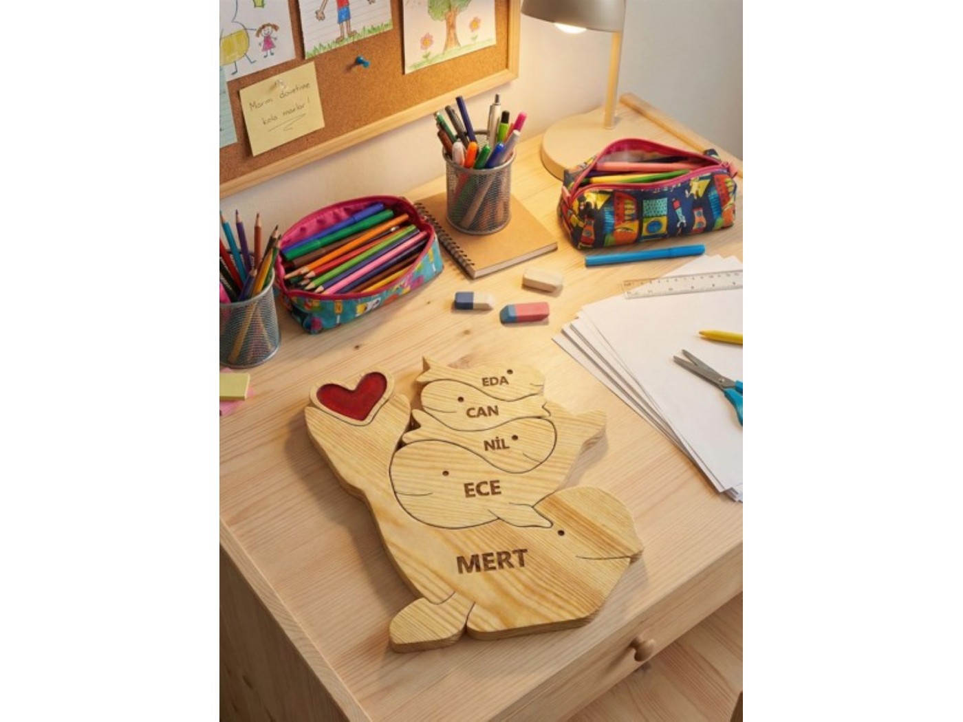 Yunus Ailesi Ahşap Puzzle