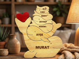 Yunus Ailesi Ahşap Puzzle