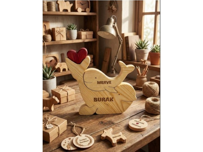 Yunus Ailesi Ahşap Puzzle   